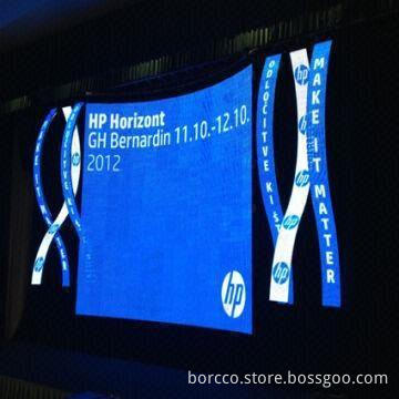 LED Display with 9.375mm Highest Resolution, Flexible Curtain Stage Background